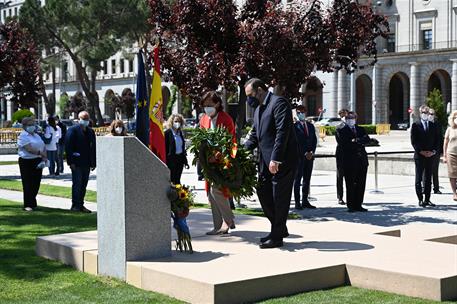 5/05/2021. Acto de homenaje y recuerdo a las víctimas españolas del nazismo. La vicepresidenta primera del Gobierno, ministra de la Presiden...