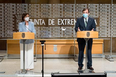 7/04/2021. Visita institucional de la vicepresidenta primera a Extremadura. La vicepresidenta primera del Gobierno, ministra de la Presidenc...