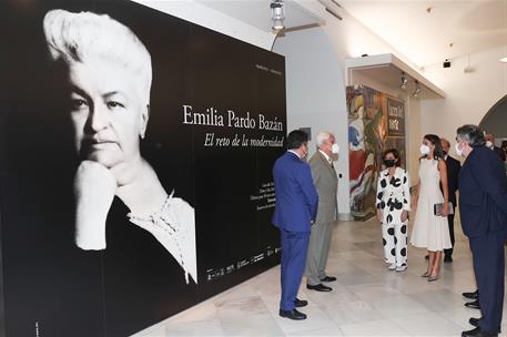 8/06/2021. Carmen Calvo asiste a la inauguración de la exposición 'Emilia Pardo Bazán. El reto de la modernidad'. La vicepresidenta primera ...