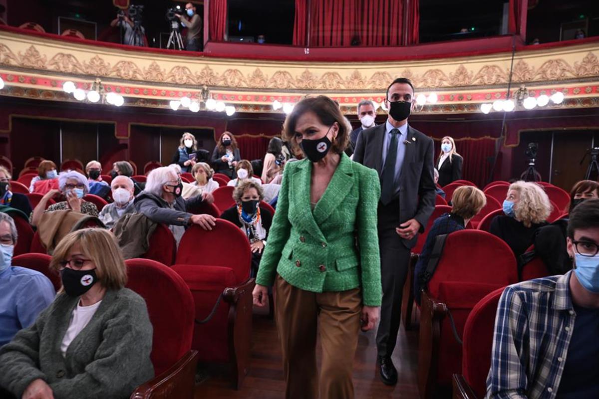 15/04/2021. Calvo clausura el II Congreso 'Territorios de la Memoria'. La vicepresidenta primera y ministra de la Presidencia, Relaciones co...