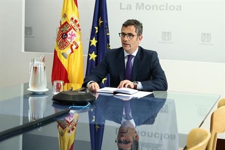 19/08/2021. Bolaños coordina el grupo de trabajo de repatriación de Afganistán. El ministro de la Presidencia, Relaciones con las Cortes y M...