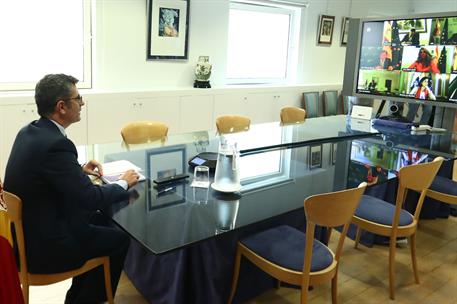 19/08/2021. Bolaños coordina el grupo de trabajo de repatriación de Afganistán. El ministro de la Presidencia, Relaciones con las Cortes y M...