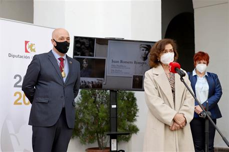 26/02/2021. Carmen Calvo, en el nombramiento de Juan Romero como Hijo Predilecto de Córdoba. La vicepresidenta primera y ministra de la Pres...