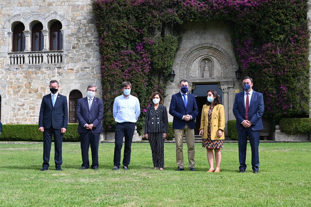 26/06/2021. Apertura de los jardines del Pazo de Meirás. La vicepresidenta del Gobierno, ministra de la Presidencia, Relaciones con las Cort...