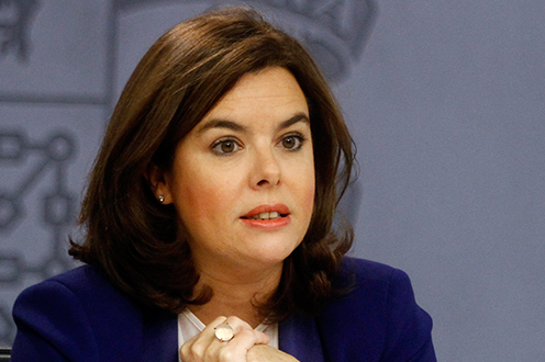 Soraya Sáenz de Santamaría. Primer plano