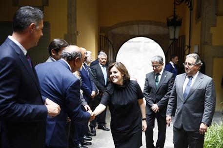 19/06/2017. La vicepresidenta preside la inauguración de la exposición "Una mirada a Hipercor". La vicepresidenta del Gobierno y ministra de...