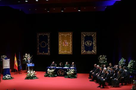 11/04/2018. Soraya Sáenz de Santamaría en la entrega del premio Nueva Economía. El presidente del Parlamento Europeo, Antonio Tajani, durant...