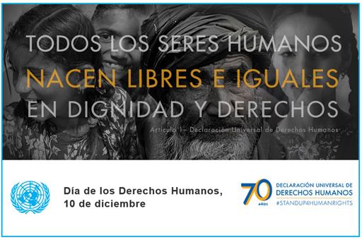 Cartel de la ONU del Día de los Derechos Humanos