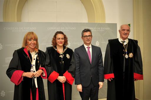 11/11/2022. Félix Bolaños preside la toma de posesión de Magdalena Valerio al frente del Consejo de Estado