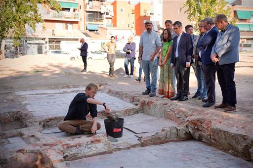 El ministro Félix Bolaños durante su visita