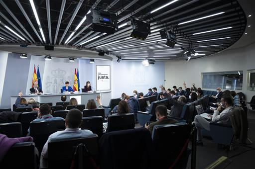 Rueda de prensa posterior al Consejo de Ministros del 15 de febrero de 2022