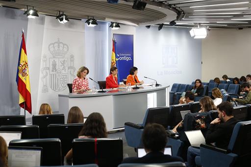 Rueda de prensa posterior al Consejo de Ministros