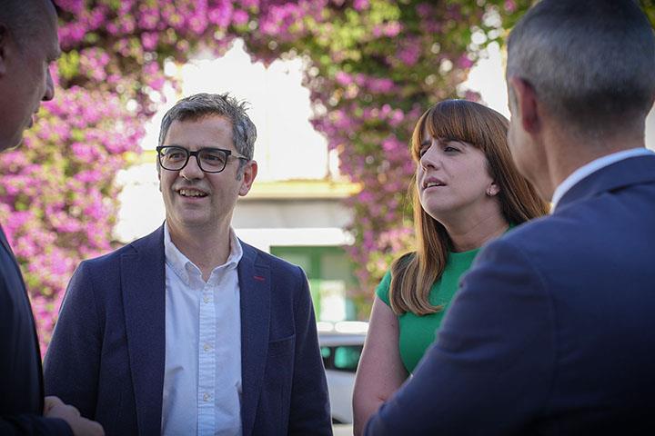 El ministro de la Presidencia durante su visita a Cádiz
