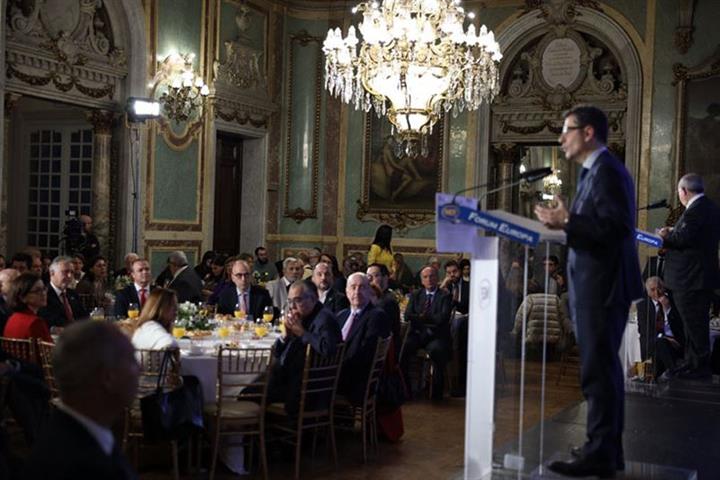 Félix Bolaños durante el acto
