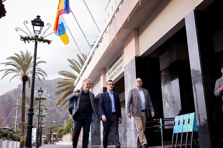 20/01/2023. Félix Bolaños destaca que el Gobierno de España ha movilizado ya 500 millones de euros para ayudar a la reconstrucción de La Palma