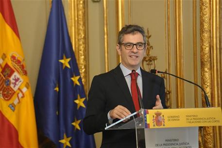 29/11/2023. XLI jornadas de la Abogacía General del Estado. El ministro de la Presidencia, Justicia y Relaciones con las Cortes, Félix Bolañ...