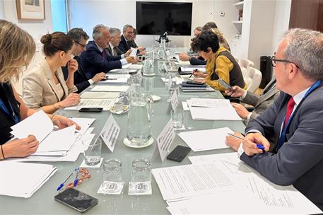 8/04/2025. Félix Bolaños asiste a la Comisión Interministerial de Inmigración