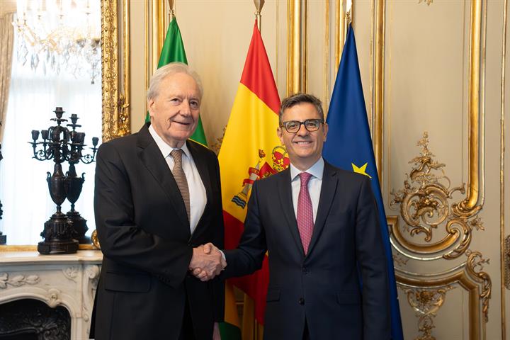 9/05/2025. Félix Bolaños se reúne con el ministro de Justicia y Seguridad Pública de Brasil, Enrique Ricardo Lewandowski