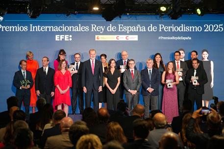 18/06/2025. Bolaños participa en la entrega de los premios internacionales Rey de España de Periodismo 2025