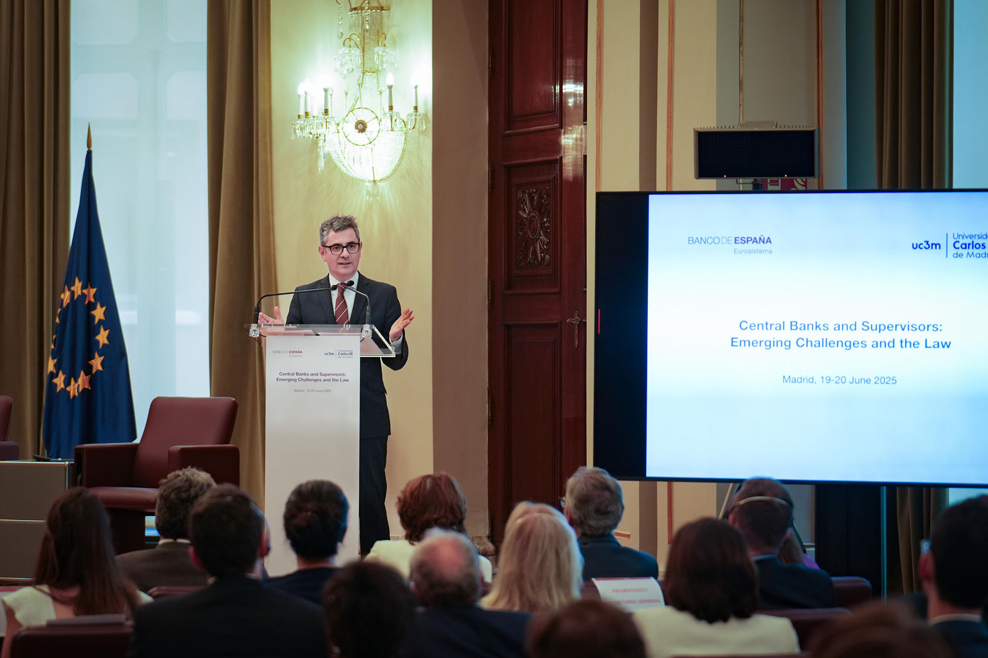Imagen del artículo Bolaños participa en las jornadas sobre nuevos retos legislativos organizadas por el Banco de España y la Universidad Carlos III de Madrid