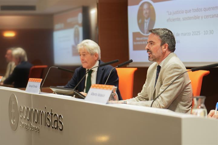 26/03/2025. El secretario de Estado de Justicia pone en valor el nuevo modelo de estructura judicial ante el Consejo General de Economistas
