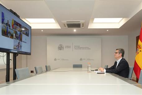 Félix Bolaños participa en la reunión de la Comisión Nacional de Coordinación de la Policía Judicial