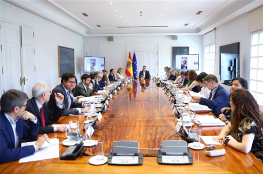 2/06/2026. Félix Bolaños asiste a la Comisión Interministerial para la Recuperación, Transformación y Resiliencia presidida por el presidente del G...