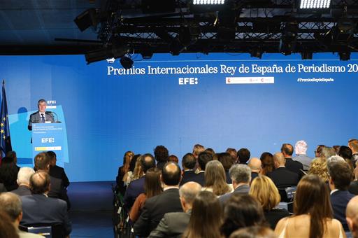 22/06/2026. Bolaños asiste a la entrega de los Premios Internacionales Rey de España de Periodismo