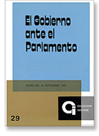 29. El Gobierno ante el Parlamento. 3